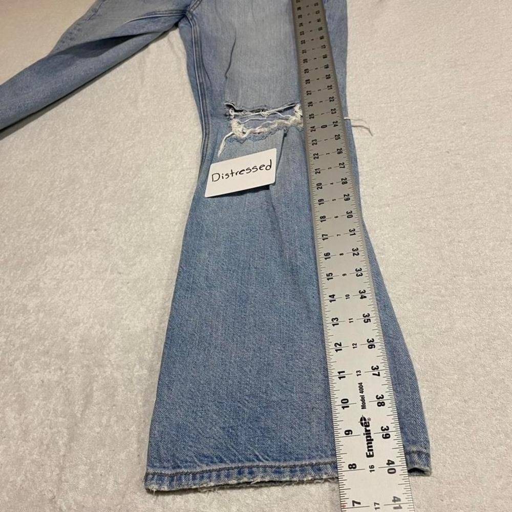 American Eagle women regular 6 boot cut 90' Distressed blue denim jeans. SKU234